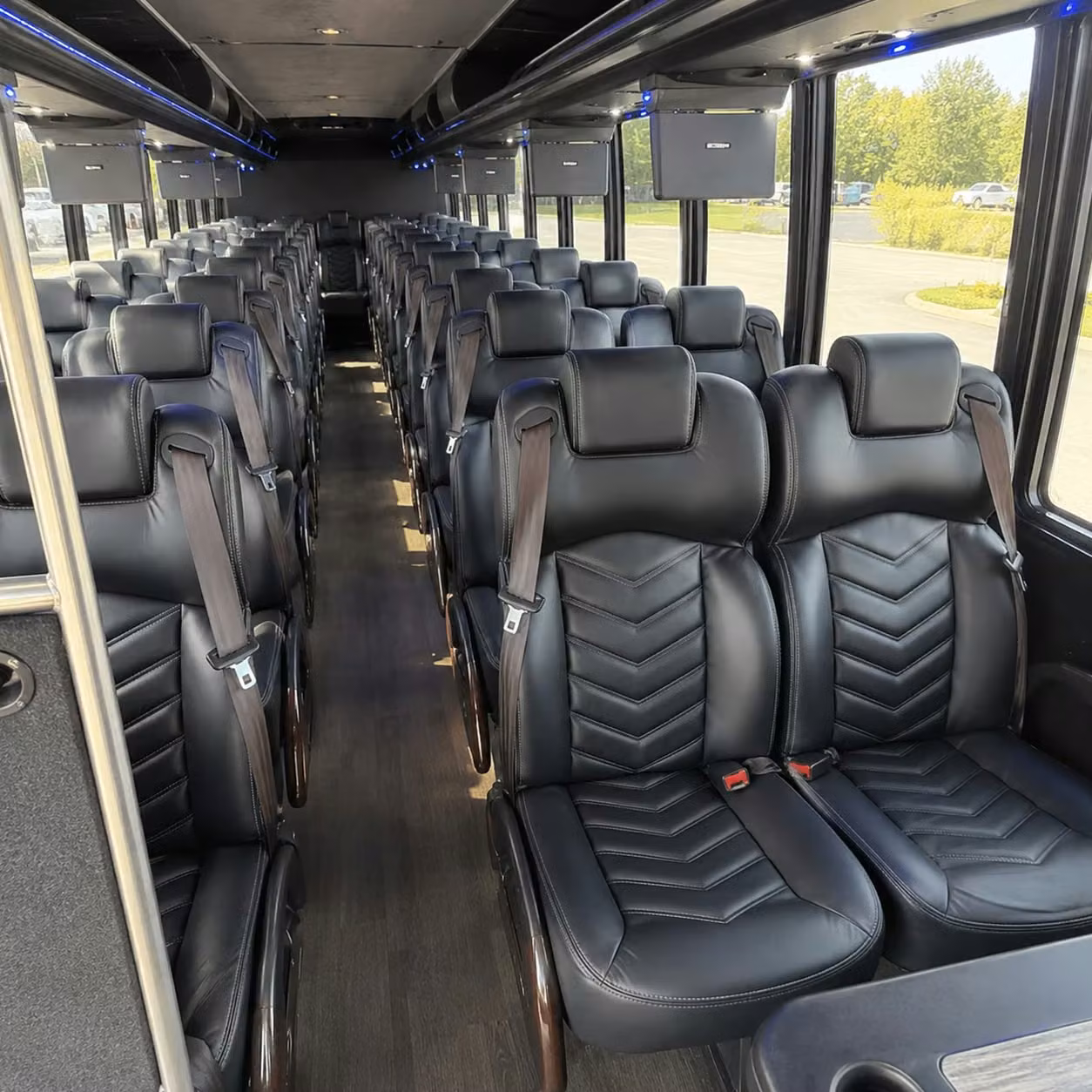 25 passenger minibus interior
