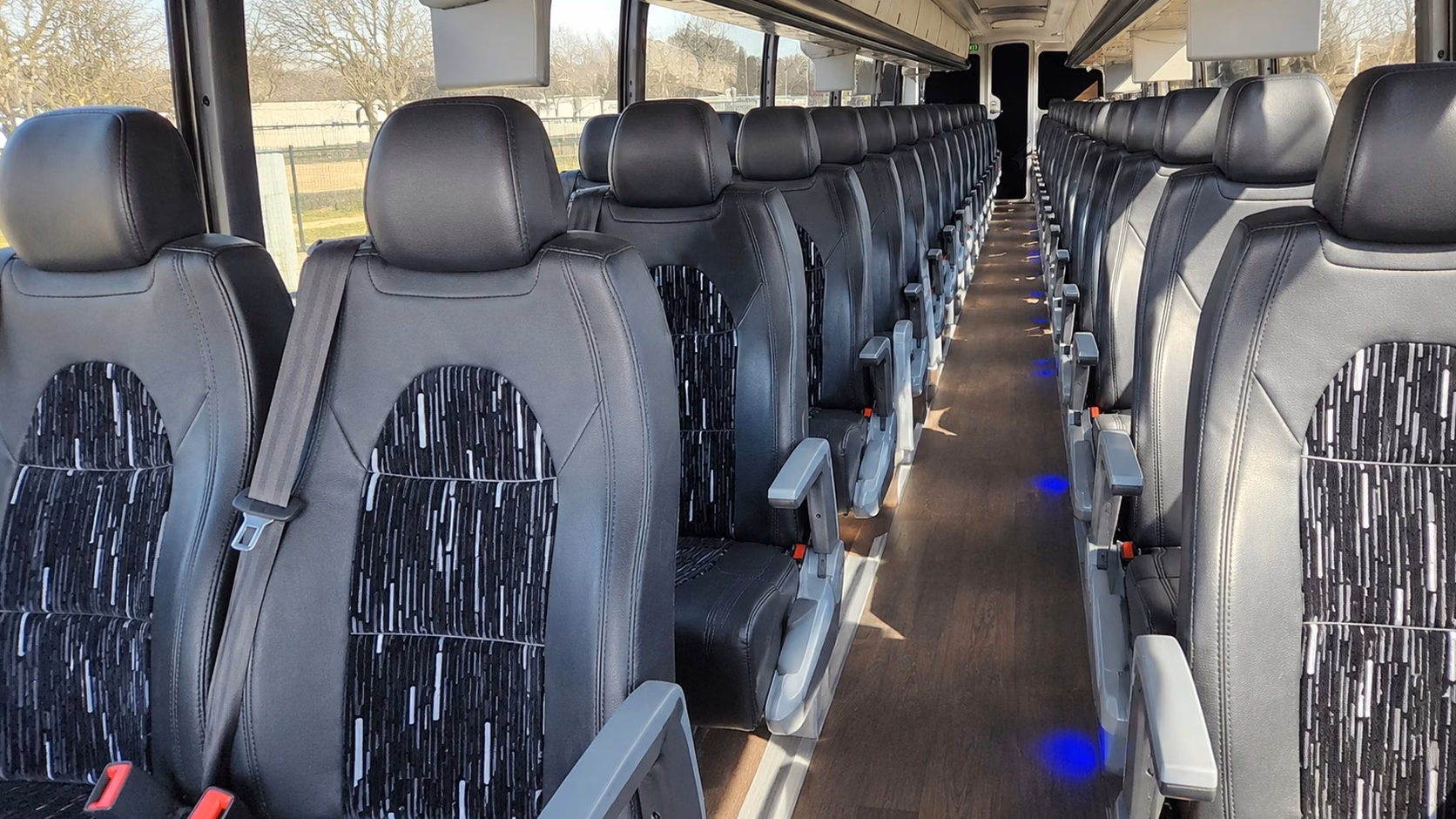 thornton charter bus interior